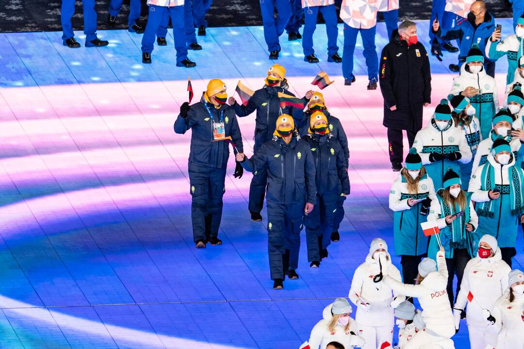 Pekine – žiemos olimpinių žaidynių uždarymo ceremonija