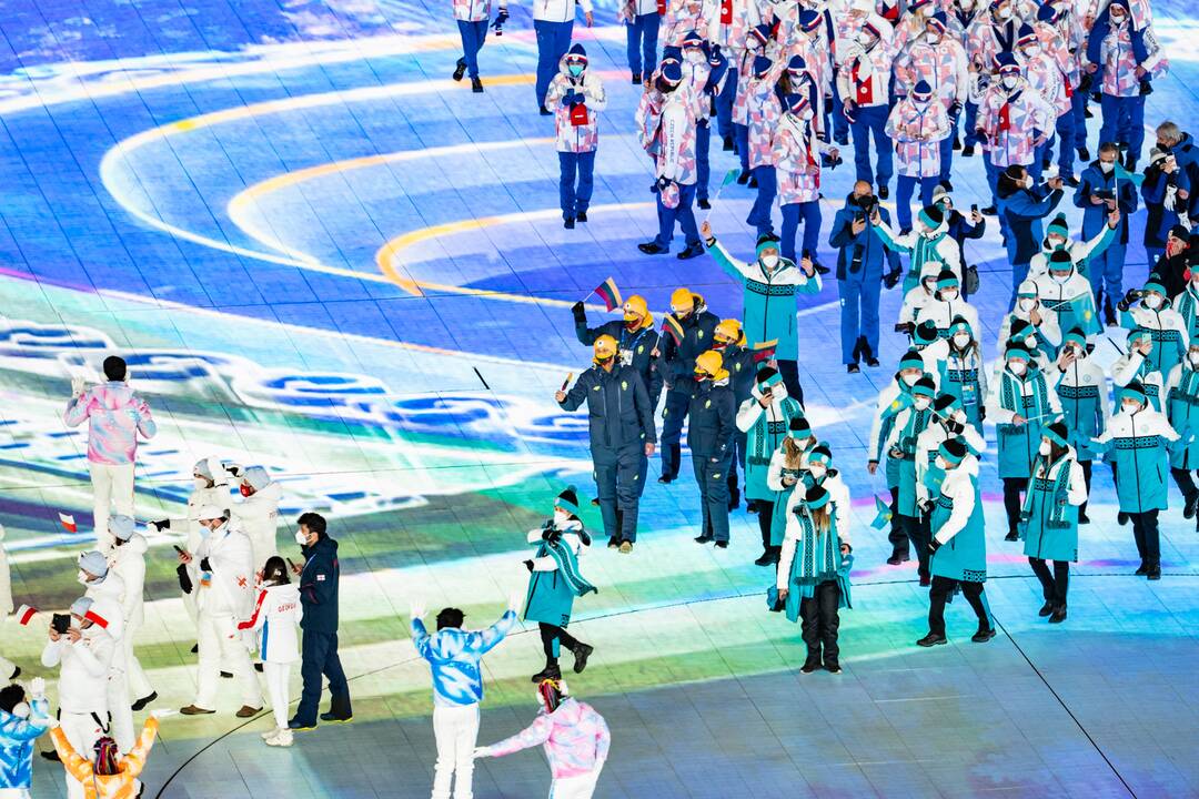 Pekine – žiemos olimpinių žaidynių uždarymo ceremonija