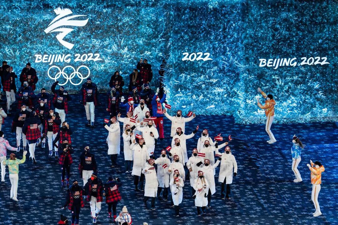 Pekine – žiemos olimpinių žaidynių uždarymo ceremonija