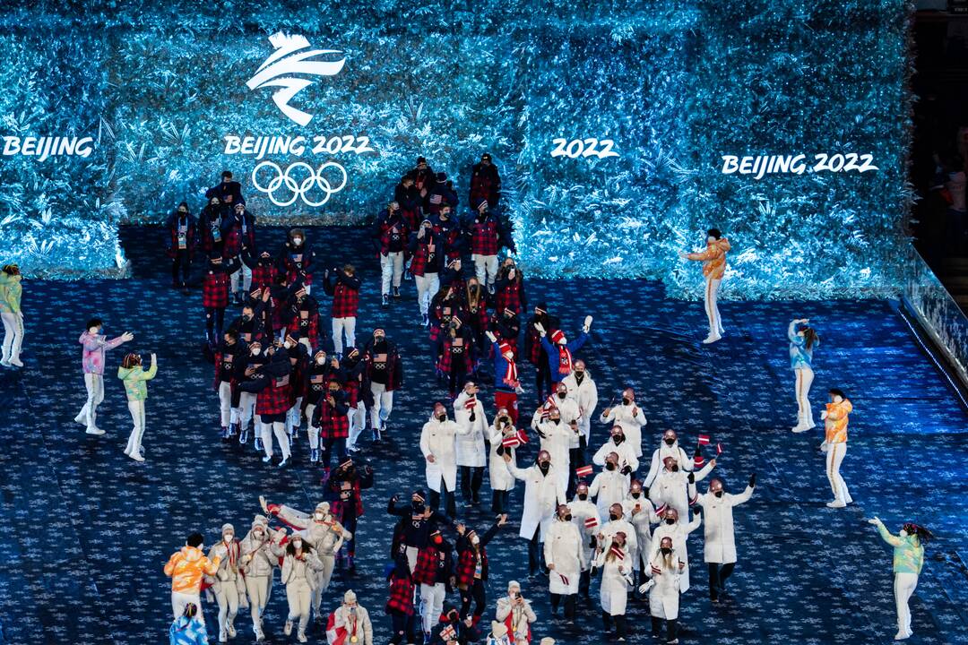 Pekine – žiemos olimpinių žaidynių uždarymo ceremonija