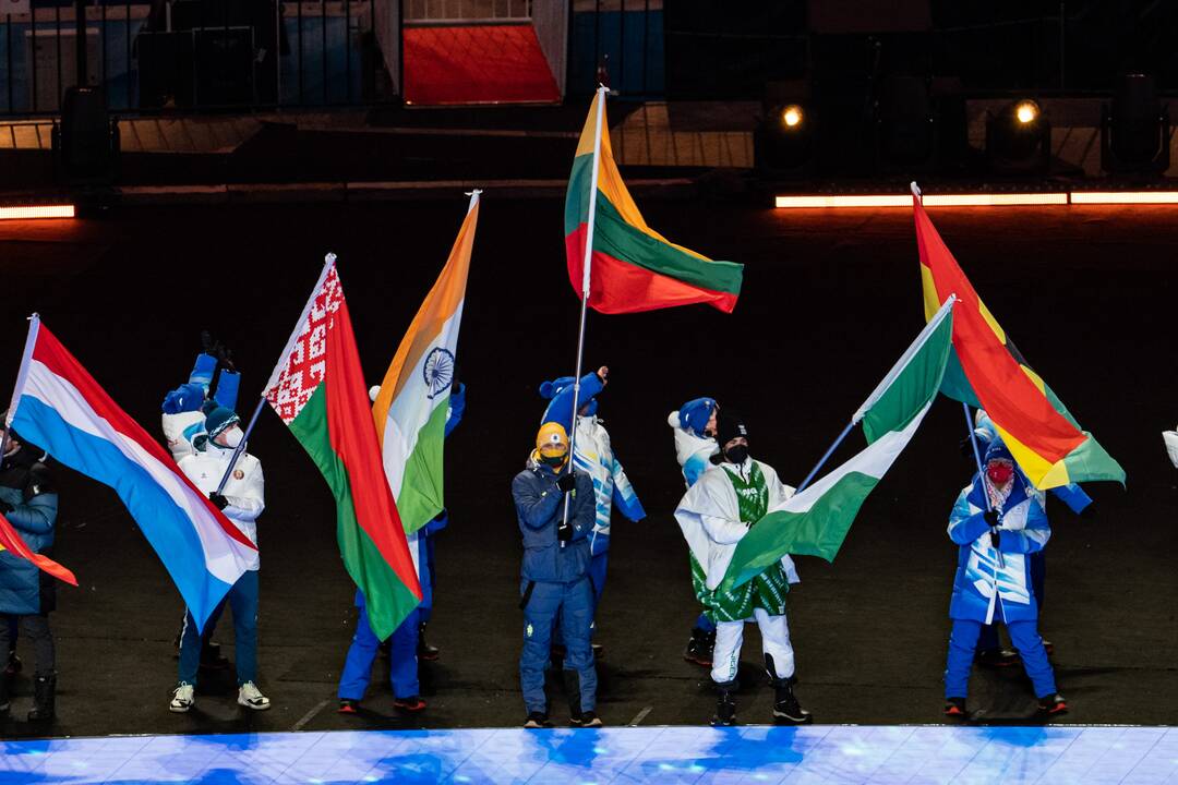 Pekine – žiemos olimpinių žaidynių uždarymo ceremonija