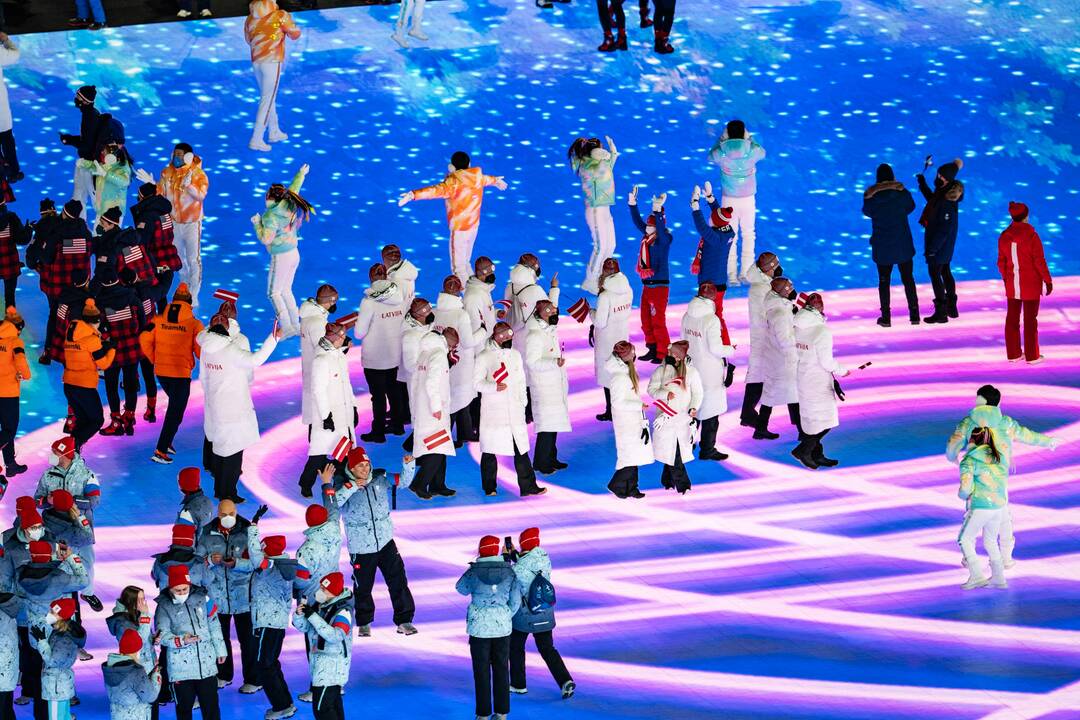Pekine – žiemos olimpinių žaidynių uždarymo ceremonija