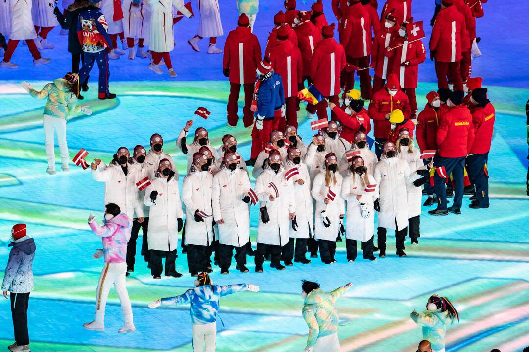 Pekine – žiemos olimpinių žaidynių uždarymo ceremonija