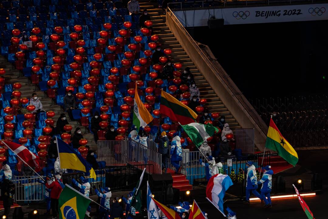 Pekine – žiemos olimpinių žaidynių uždarymo ceremonija