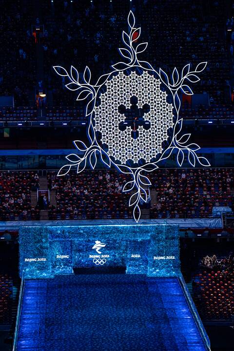 Pekine – žiemos olimpinių žaidynių uždarymo ceremonija