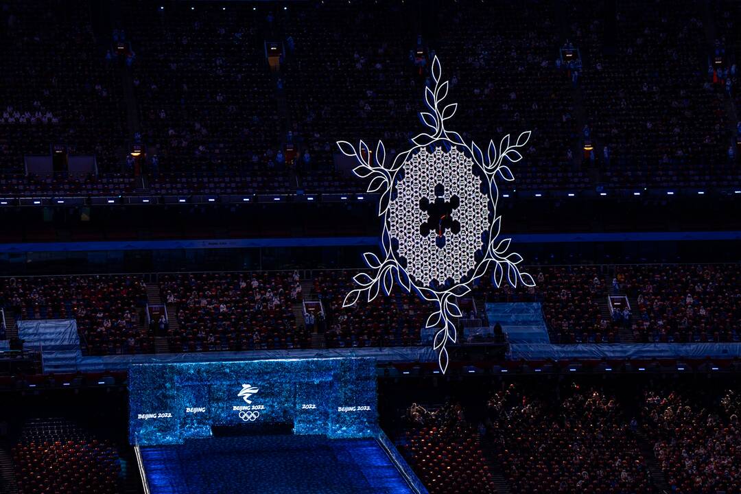 Pekine – žiemos olimpinių žaidynių uždarymo ceremonija