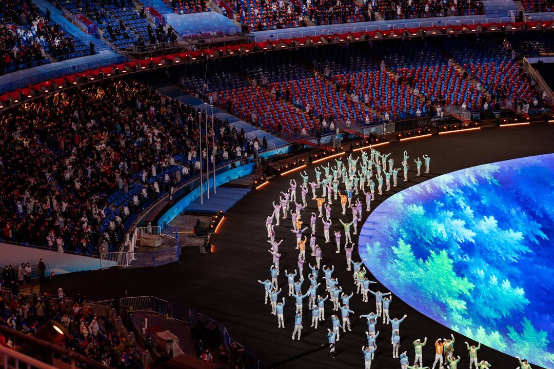 Pekine – žiemos olimpinių žaidynių uždarymo ceremonija