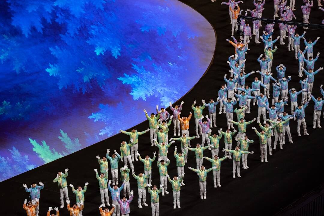 Pekine – žiemos olimpinių žaidynių uždarymo ceremonija