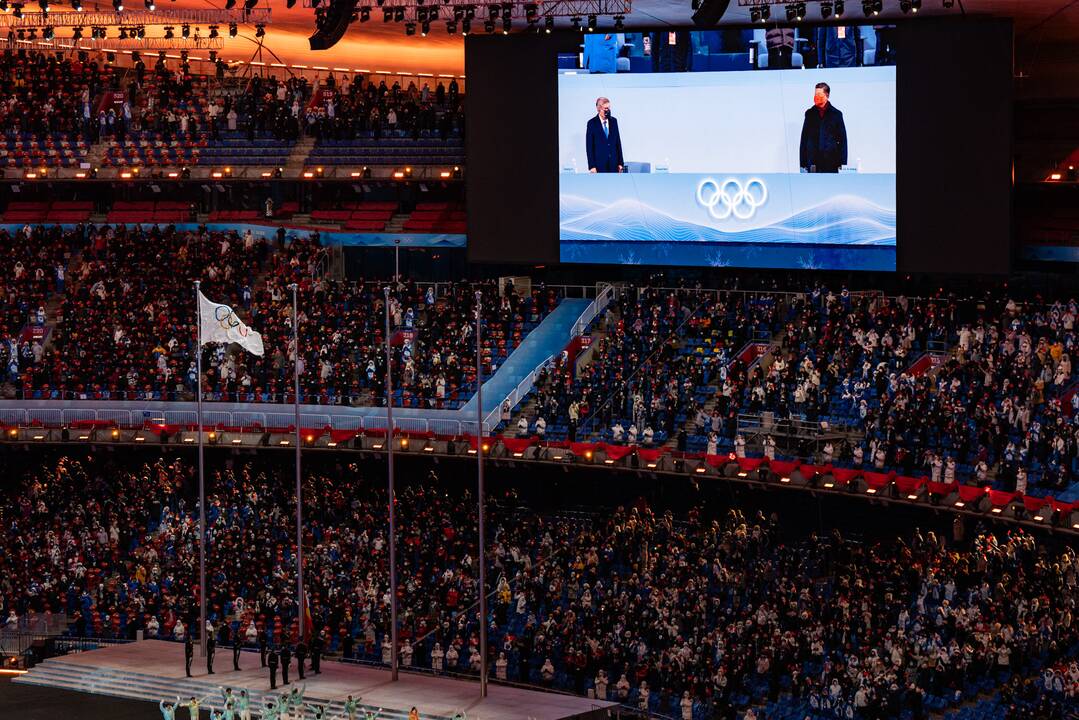 Pekine – žiemos olimpinių žaidynių uždarymo ceremonija