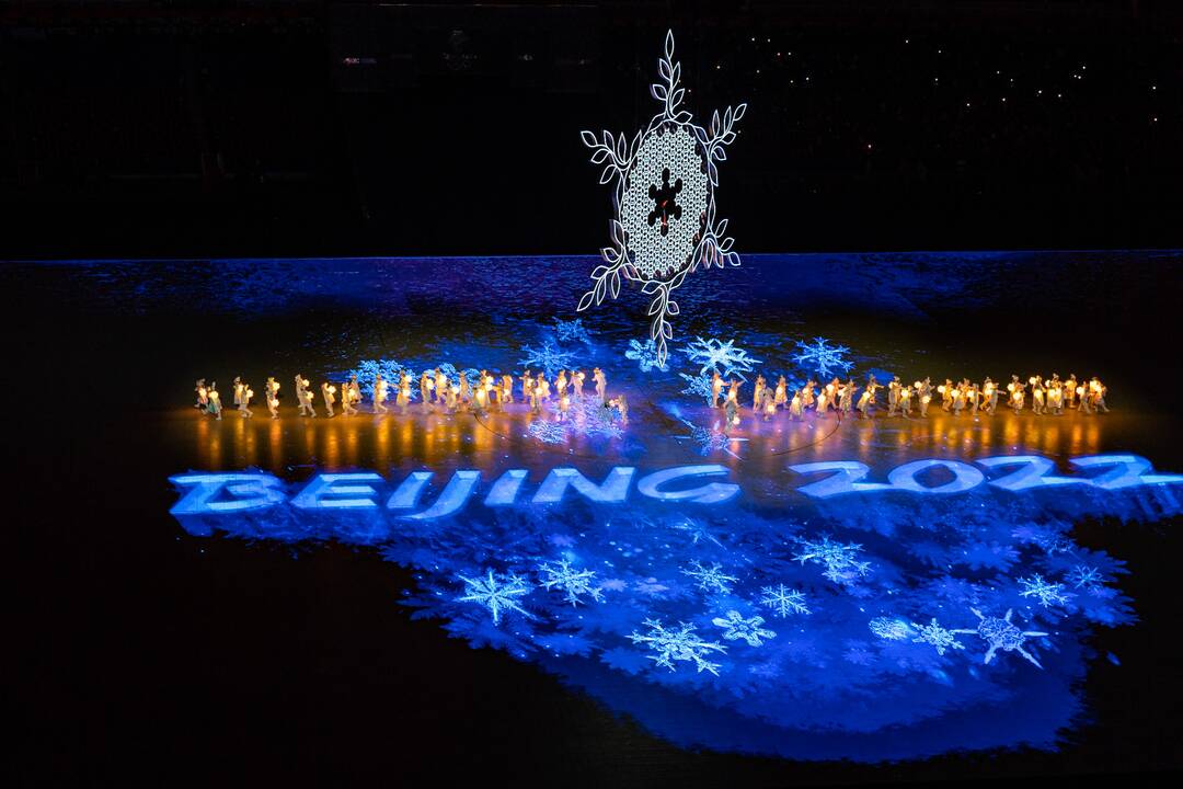 Pekine – žiemos olimpinių žaidynių uždarymo ceremonija