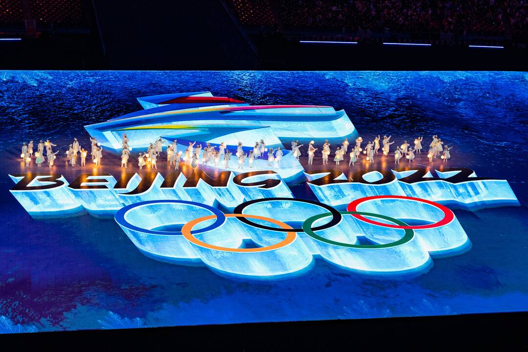 Pekine – žiemos olimpinių žaidynių uždarymo ceremonija