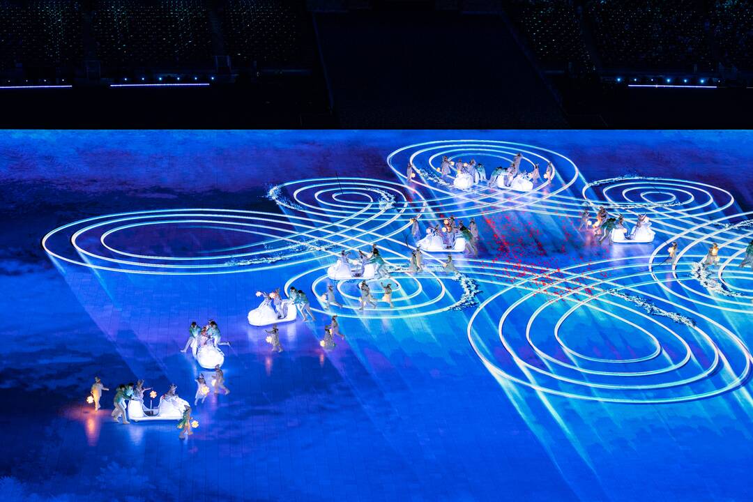 Pekine – žiemos olimpinių žaidynių uždarymo ceremonija