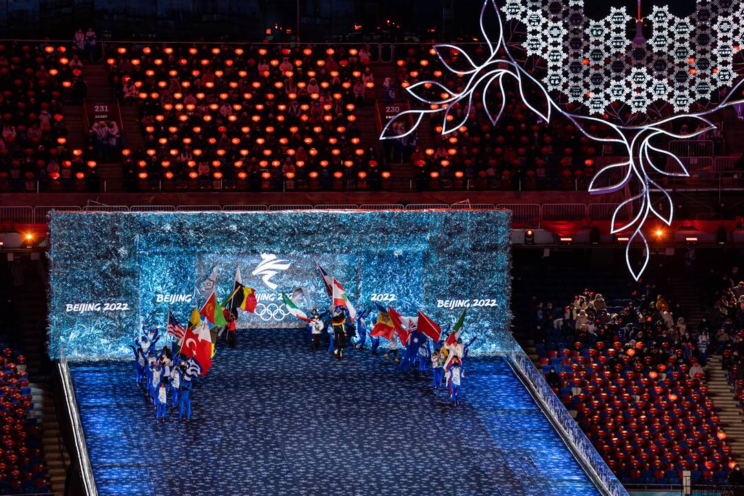 Pekine – žiemos olimpinių žaidynių uždarymo ceremonija