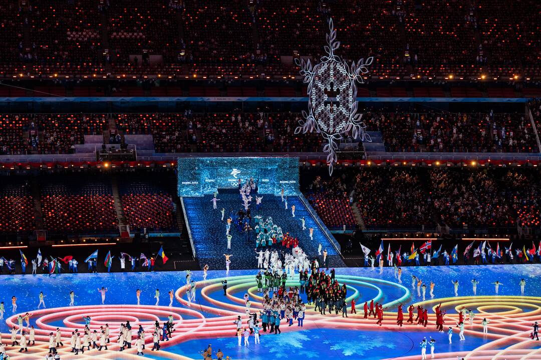 Pekine – žiemos olimpinių žaidynių uždarymo ceremonija