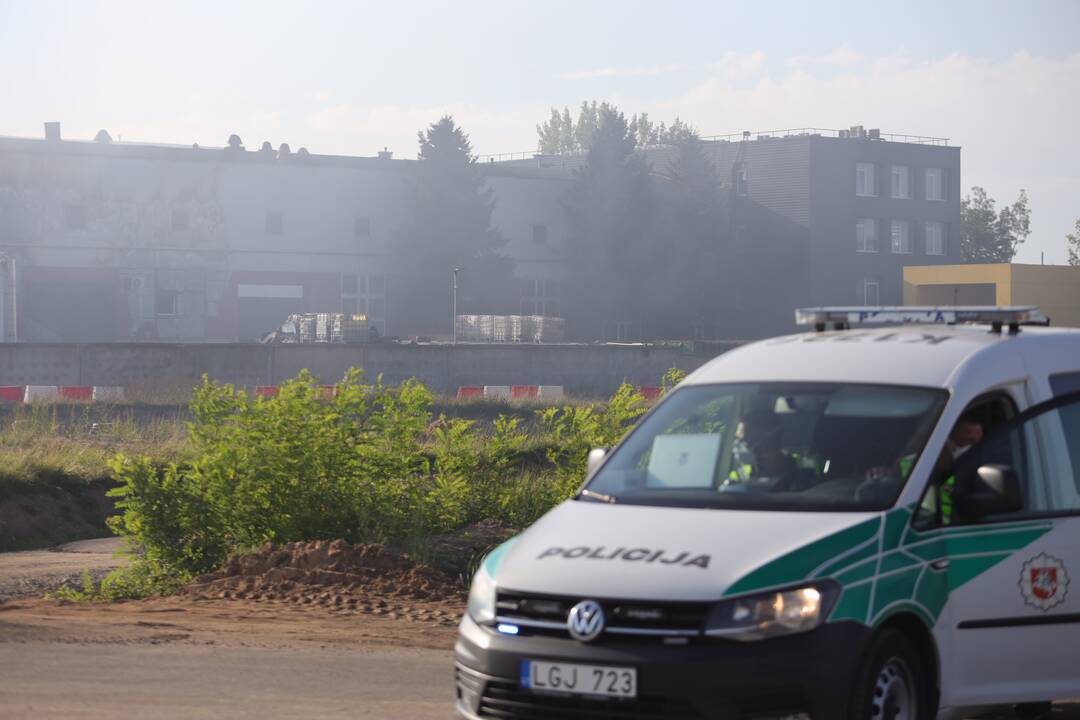 Gaisras Kauno atliekų įmonėje suvaldytas