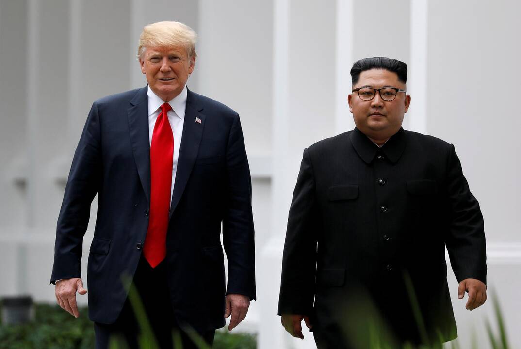 Donaldas Trumpas ir Kim Jong Unas