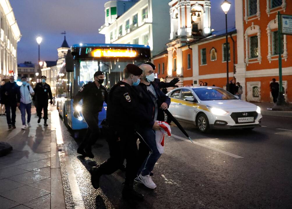 Ketvirta protestų naktis Baltarusijoje