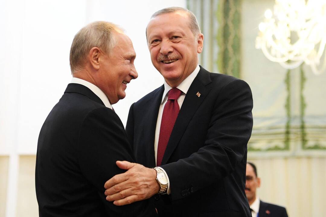 R. T. Erdoganas ir V. Putinas