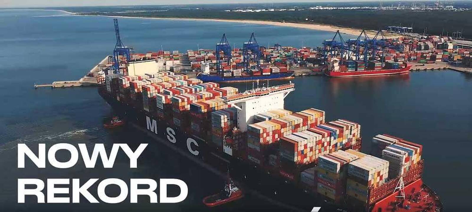 Bakstelėjimas: Gdansko uostas, pristatydamas rekordinę 2019 m. krovą, akcentavo MSC konteinerinius laivus, tarsi siųsdamas signalą Klaipėdos uostui, kad „mes juos iš jūsų nuviliojome“.