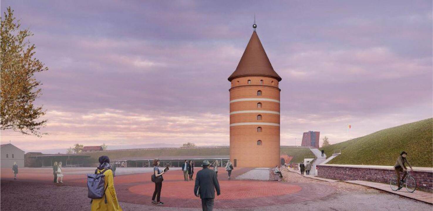Susimąstė: kai kuriems uostamiesčio politikams klausimų kelia Klaipėdos pilies didžiojo bokšto atkūrimo būdas.