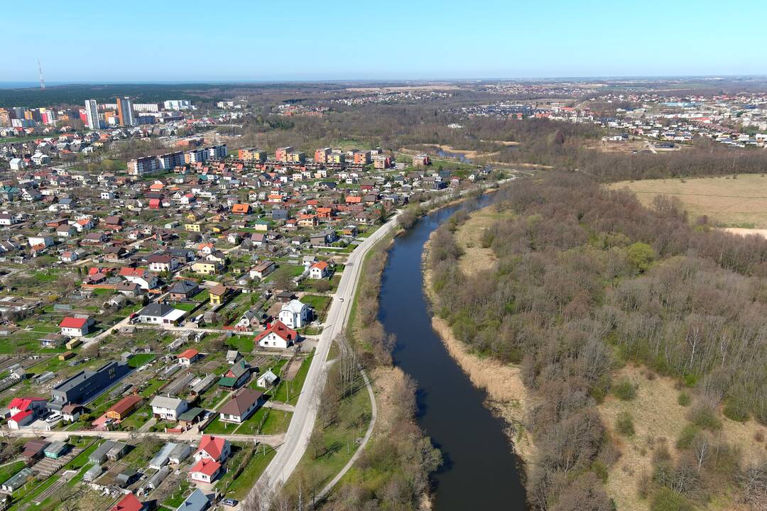 Įamžins: virš Dangės zujantis dronas per kelias dienas nufotografuos visą 12 km ruožą.