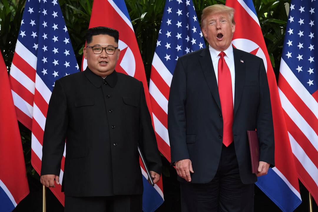 Donaldas Trumpas ir Kim Jong Unas