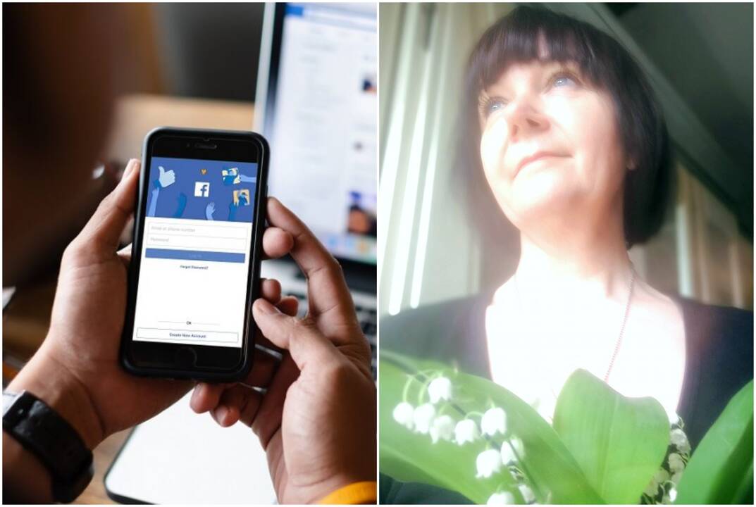 Netikėtumai: socialiniuose tinkluose paskelbtas N.Puteikienės atvaizdas byloja apie sentimentalią nuotaiką.
