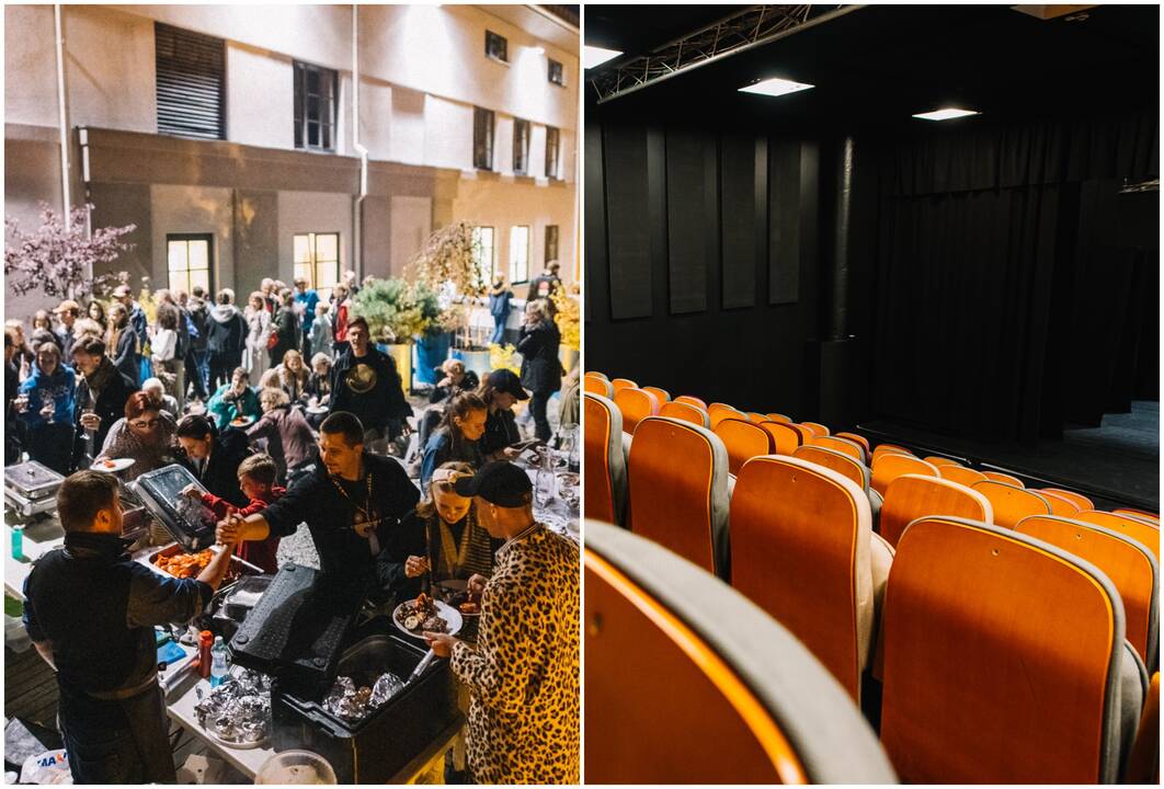 Kontrastai: dar neseniai Teatro diena buvo švenčiama gausiame būryje, o štai šiemet pasitiko tuščia juoda salė.