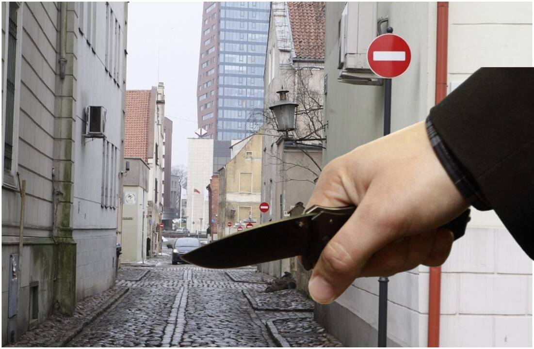 Paieška: įtariamasis buvo užsimaukšlinęs gobtuvą.