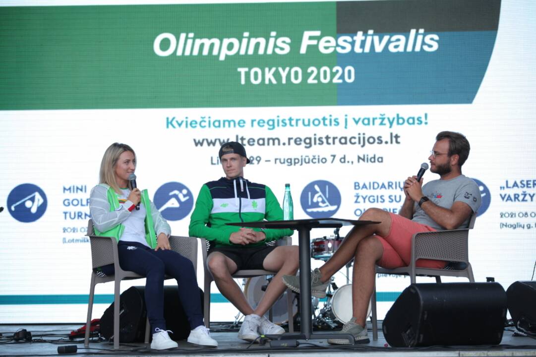 Iš Tokijo grįžę A. Glebauskas ir V. Andrulytė įvertino savo olimpinius debiutus