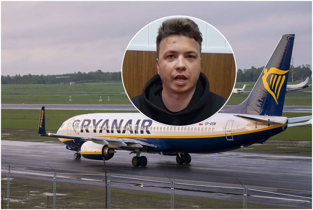 „Ryanair“ lėktuvas, kuriuo skrido Baltarusijos aktyvistas Ramanas Pratasevičius.
