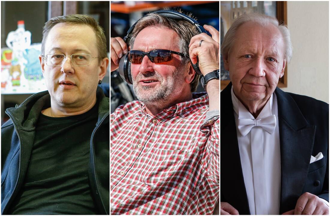 Pretendentai: į Nacionalinę kultūros ir meno premiją pretenduoja klaipėdiečiai – rašytojas G.Grajauskas (kairėje), fotomenininkas R.Treigys bei ilgametis Klaipėdos muzikinio teatro dirigentas S.Domarkas.