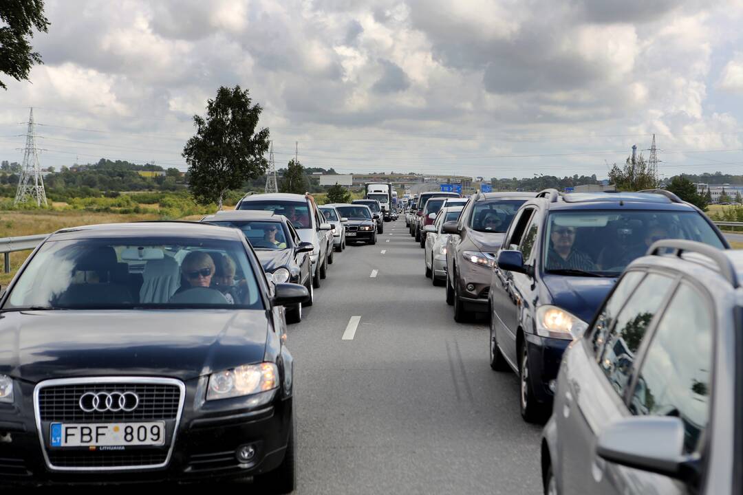 Ateitis: manoma, kad didžiausios transporto spūstys klaipėdiečius pasitiks Vilniaus plente balandžio viduryje.
