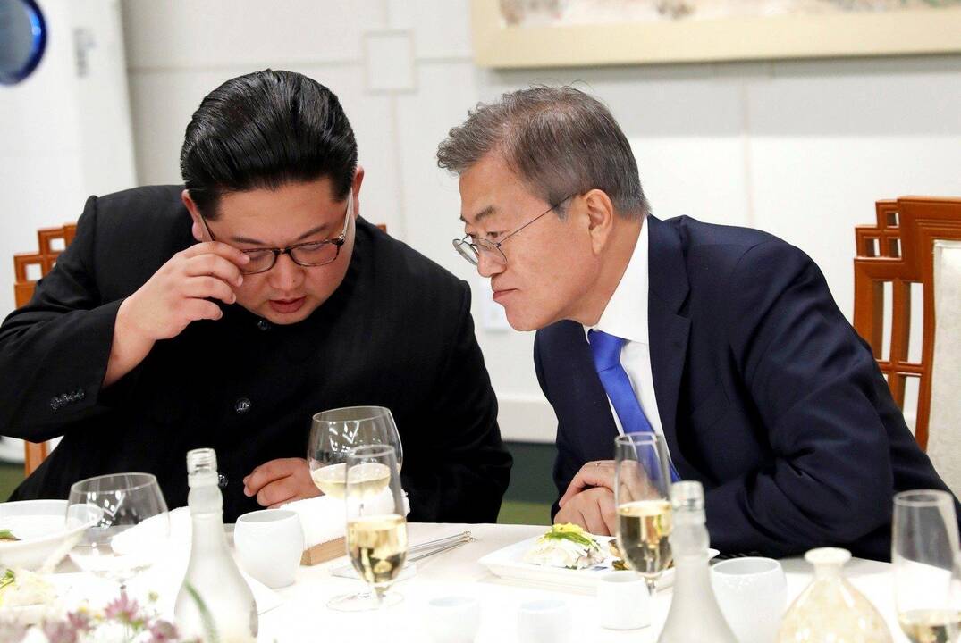 Kim Jong-un ir Moon Jae-inas