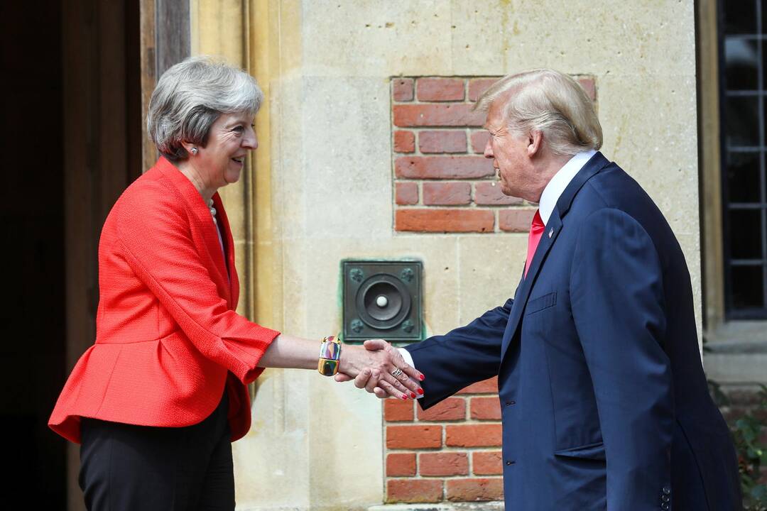 Theresa May ir Donaldas Trumpas