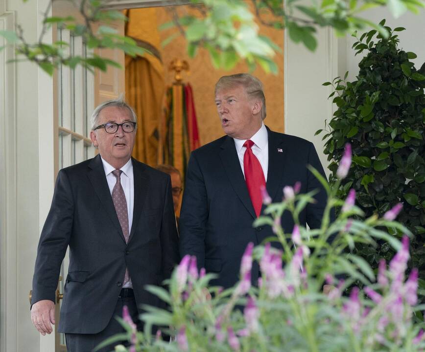 Donaldas Trumpas ir Jeano-Claude Junckeris