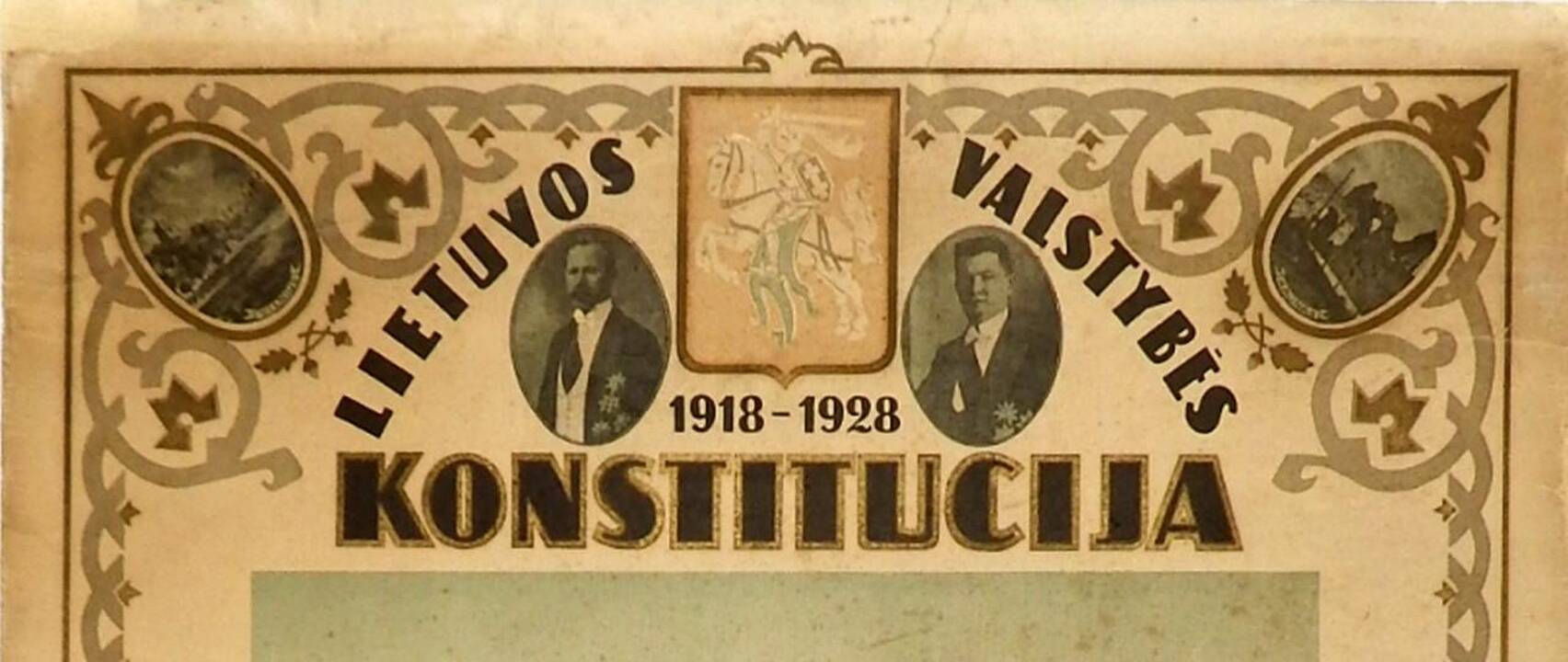 Mažosios Lietuvos istorijos muziejuje bus galima pamatyti unikalų 1928 m. plakatą, kuriame pristatoma pirmoji (laikinoji) Konstitucija, priimta 1918 m.