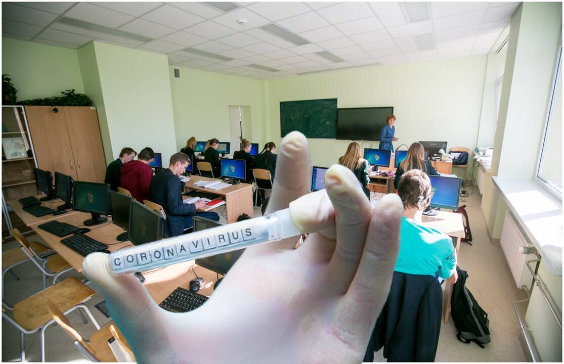 Situacija: dviejose Klaipėdos mokyklose registruotas koronaviruso protrūkis, dar aštuoniuose mokyklose ir penkiuose darželiuose fiksuojami viruso židiniai.