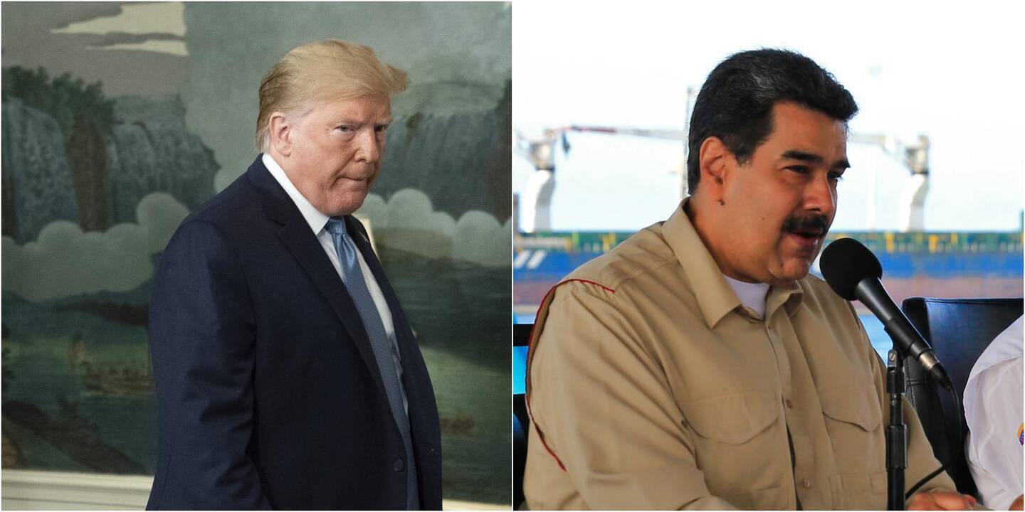 Donaldas Trumpas ir Nicolas Maduro