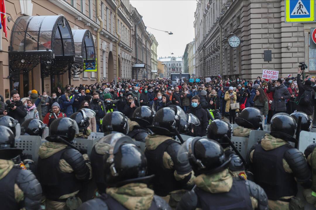 Masinės demonstracijos Rusijoje