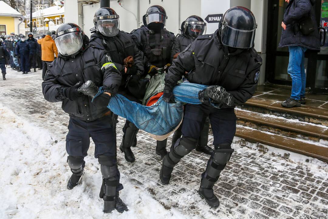 Masinės demonstracijos Rusijoje