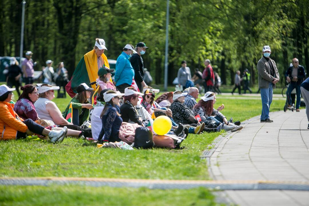 Vingio parke renkasi „Didžiojo šeimos gynimo maršo“ dalyviai