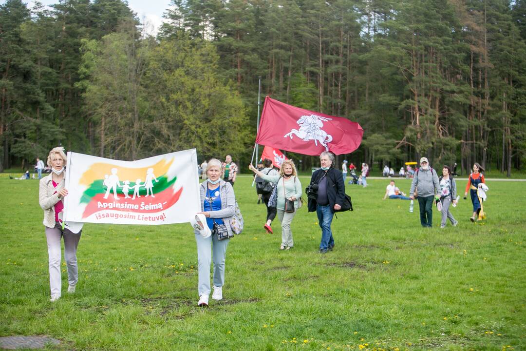 Vingio parke renkasi „Didžiojo šeimos gynimo maršo“ dalyviai