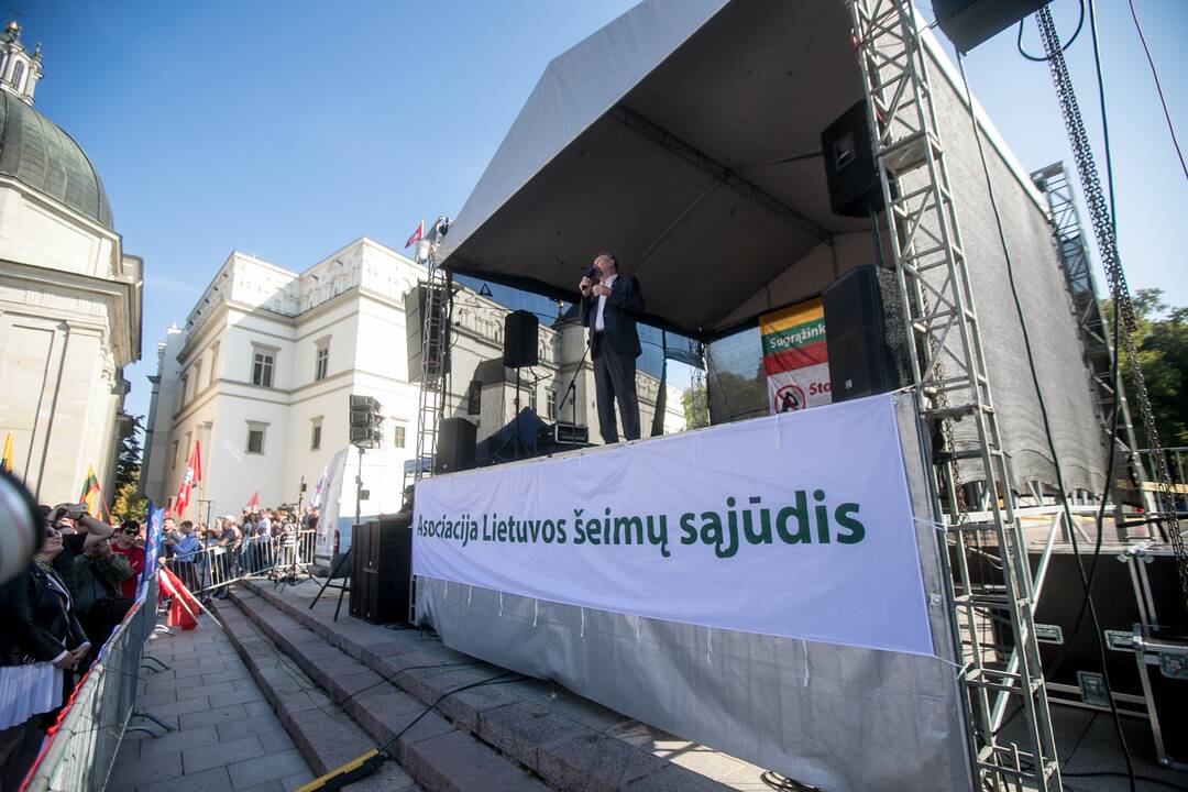 Šeimų sąjūdžio mitingas Vilniuje