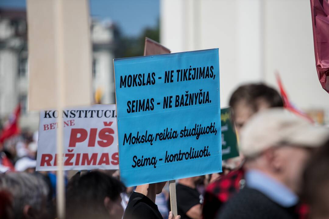 Šeimų sąjūdžio mitingas Vilniuje