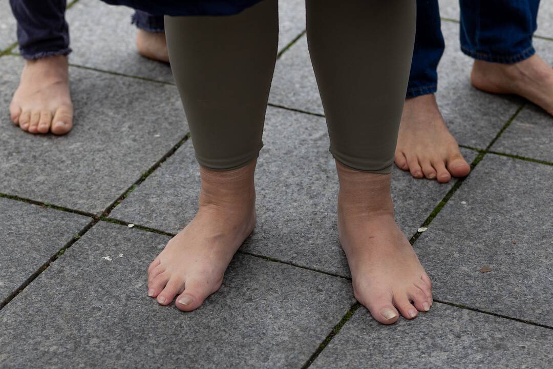 Protestas Vilniuje prieš galimybių pasą vaikams