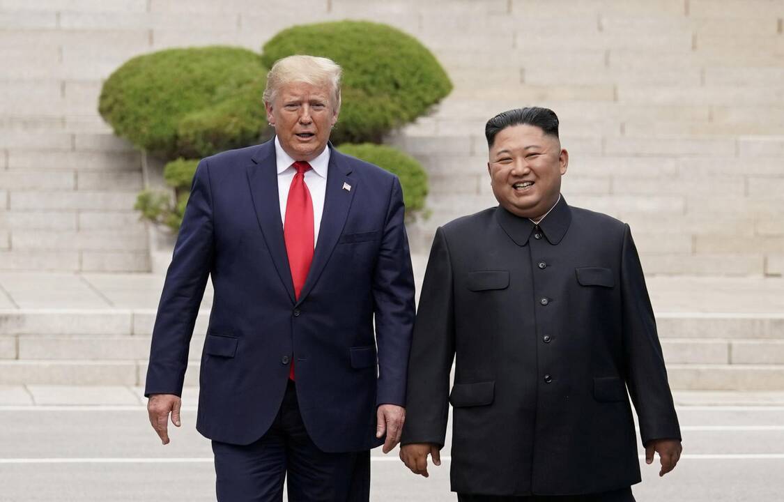 Donaldas Trumpas ir Kim Jong Unas