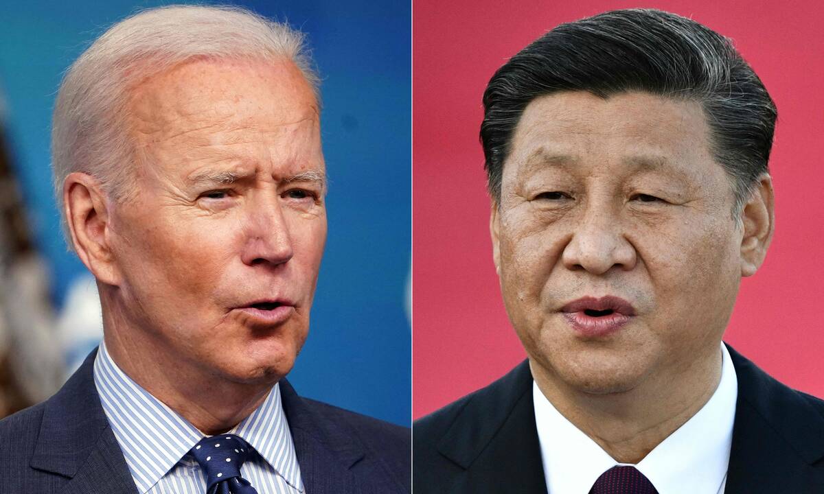 Joe Bidenas ir Xi Jinpingas