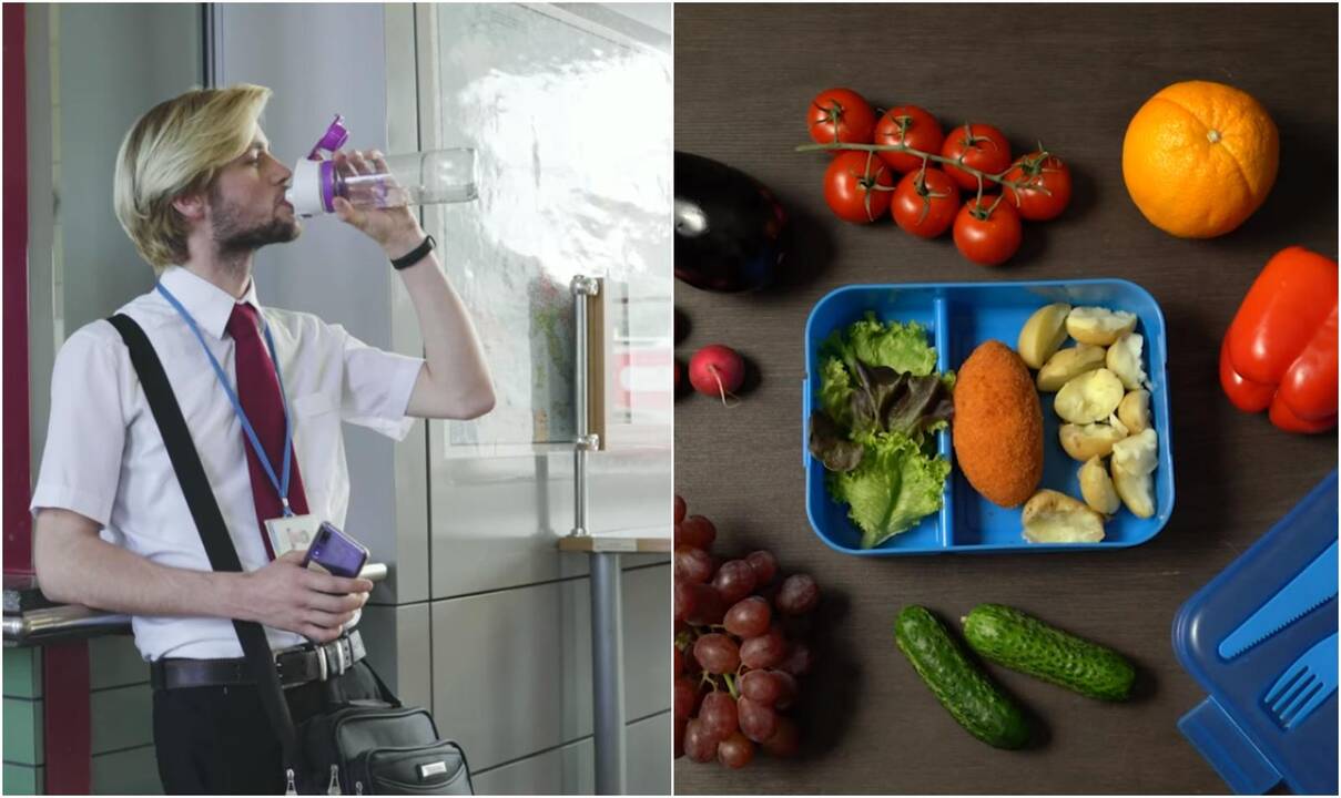 Sveikatos stiprinimas mobiliose darbo vietose: daugiau vandens ir sveiko maisto