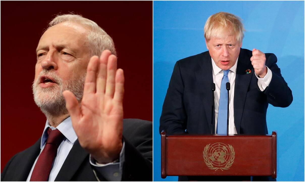 Jeremy Corbynas ir Borisas Johnsonas